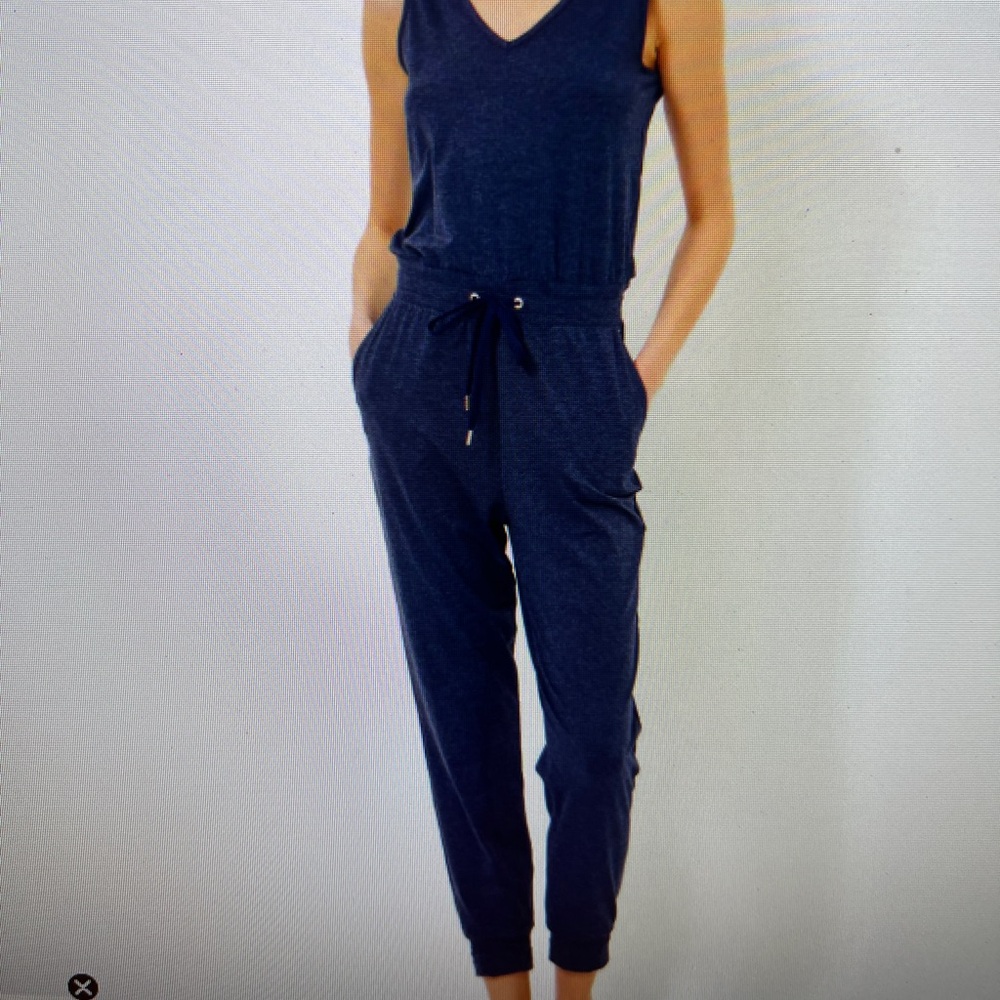 Lilly Pulitzer Maisie Jumpsuit Heathered Medium Blue XS